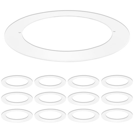 Goof Trim Ring For 4 Inch Ceiling Lightss Outer Diameter 5.75 Inner Diameter 4.25 Metal 12-Pack